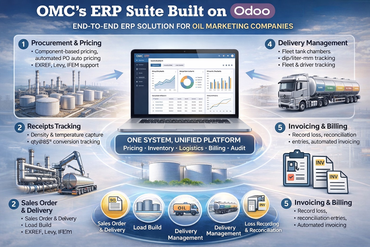 OMC ERP Suite - Oil Marketing Company Solution